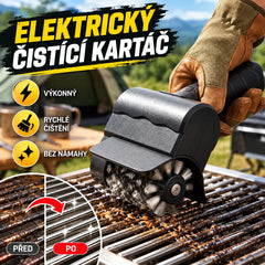 🔋🧹 Akumulátorový elektrický kartáč na čištění grilu – lithiová baterie, multifunkční a snadné použití 🔥🍖