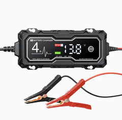 🔋 Cargador Inteligente 12V para Baterías de Coche – ¡Carga, Comprueba y Mantén tu Batería! ⚡