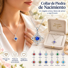 ✨🔮Collar místico de nudo de bruja con piedra de nacimiento 💞 Protege a tus seres queridos