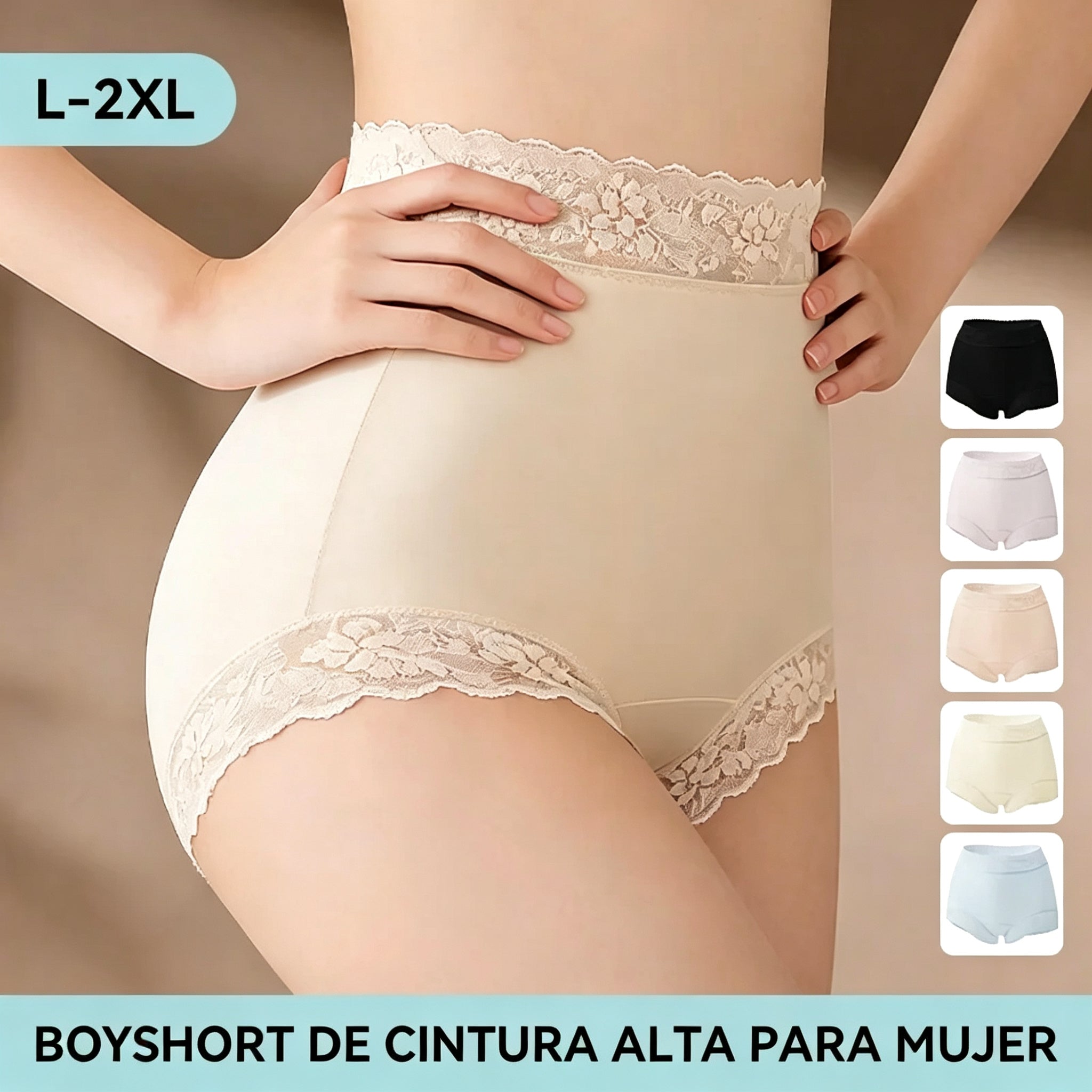 【6 piezas】🌸(L-2XL) Braguitas de talle alto sin costuras de seda helada para mujer – ultrafinas y refrescantes, línea de braguita invisible❄️