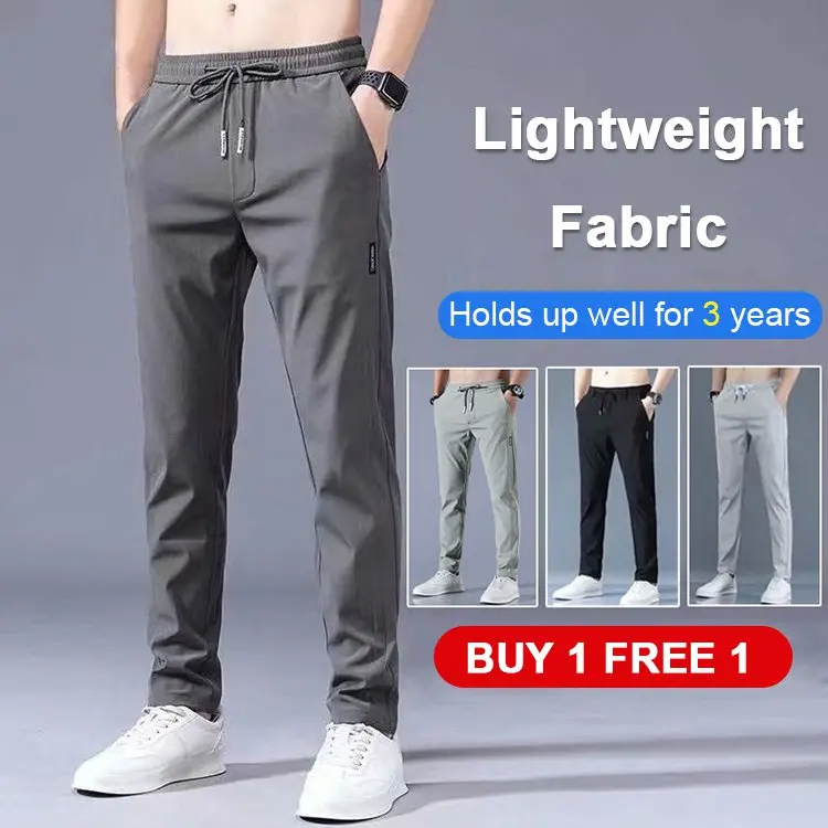 【30%OFF】【Compre 1 y obtenga 1 gratis】【M-5XL】nuevos pantalones elásticos informales para hombre, cómodos y a la moda