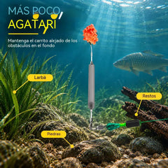 🎣 Aparejo de pesca antienredos para trabajar sobre el fondo (Paquete de 2 – 10 piezas en total) – Cebo suspendido, anzuelos Iseama con muerte (tallas n.º 4 y n.º 8).