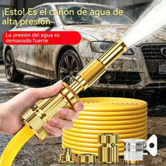 🏆¡Último día de la oferta especial! 🔥Pistola de lavado de autos de alta presión para uso doméstico con boquilla de refuerzo y manguera 👍💦