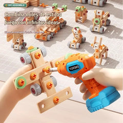 🧰 50% DE DESCUENTO🧩 Kit de herramientas para niños, divertido proyecto de bricolaje, desarrolla las habilidades prácticas de los niños🎪🔩