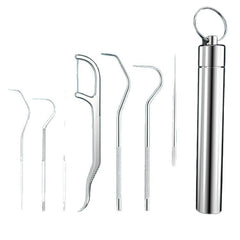 🏆 Set de 7 piezas ✨ ¡Ingeniería de Precisión Alemana! Palillo Dental de Punta Ultrafina de 0,1 mm para una Limpieza Profunda y Precisa 🦷💎