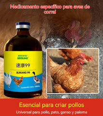 【Compra 1 y llévate 1 gratis】💊🐓🦆🕊️ Medicamento para el tratamiento de la influenza aviar, la pérdida de apetito, la diarrea y la tos en aves de corral, pollos, patos y gansos. 1 frasco de 100 ml.
