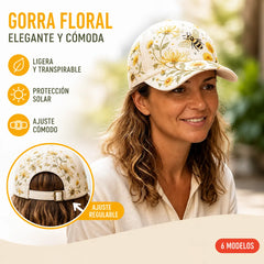 🧢 Gorra de moda de primera calidad con bordado 3D, protección solar y sombreado.