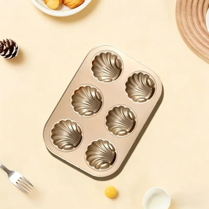 🧁🍰Molde para hornear de acero al carbono con revestimiento antiadherente 🍩 | Varias formas · Revestimiento antiadherente de grado alimenticio · Fácil de limpiar · Distribución uniforme del calor