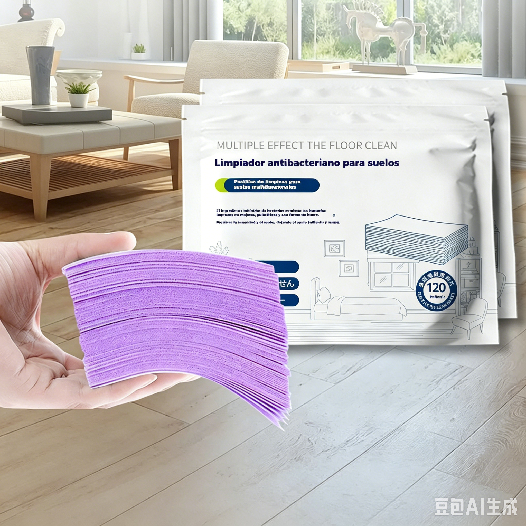 🧹✨ 240 unidades de pastillas limpiadoras multiusos antibacterianas y desodorizantes | Aptas para madera dura, suelos laminados, azulejos y paredes de autocaravana