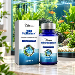 🐟💧 Tabletas Efervescentes para Estanque de Peces – Neutraliza Cloro y Cloraminas | Elimina Algas y Malos Olores | Clarificador de Agua 🐠