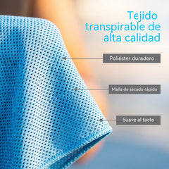 🎁¡Compra uno y llévate otro gratis por el último día!❄💦Una toalla fresca y absorbente que puedes usar en cualquier momento y lugar. Reutilizable, suave, absorbente, refrescante y portátil.