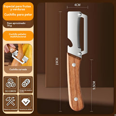🔥【Compre 1 y obtenga 1 gratis】Pelador de acero inoxidable engrosado para uso en la cocina.