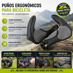 📢📢 ¡49% de descuento! ⏰🚴 Puños ergonómicos para manillar de bicicleta