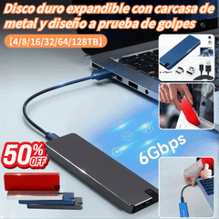⚡ 【1TB】Disco Duro USB 3.0 Multifuncional de Alta Velocidad | Transferencia Rápida, Gran Compatibilidad, Almacenamiento Sin Preocupaciones 💻📦