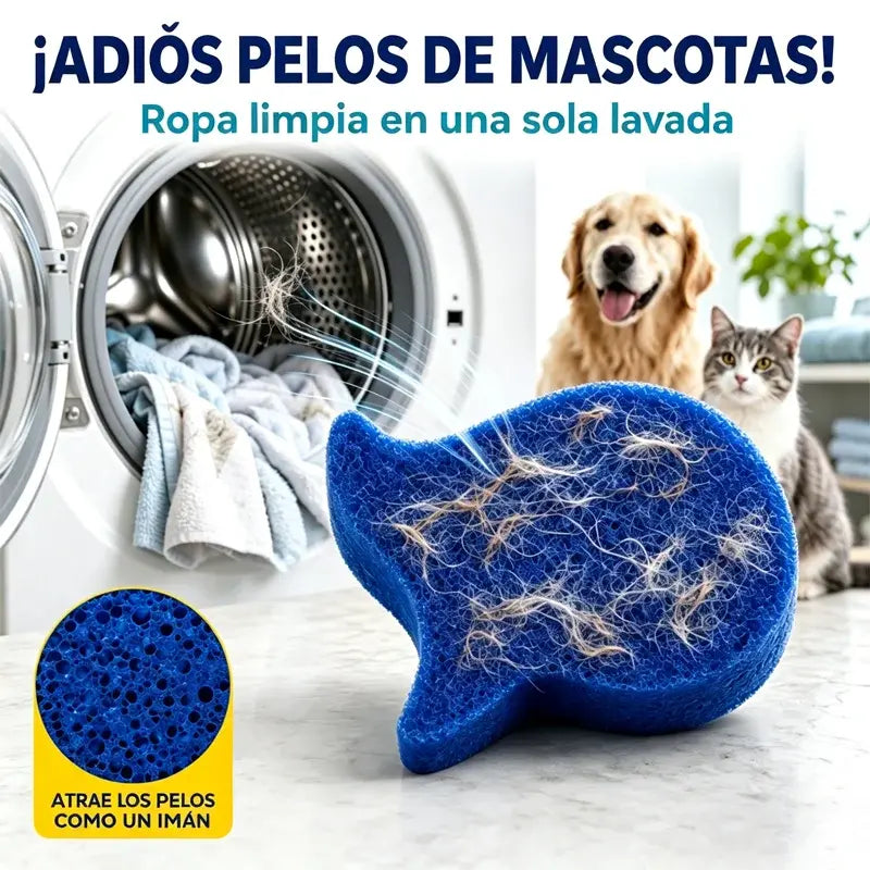 🧺【10 piezas】🌀 Bola Mágica Quitapelusas y Anti-enredos para Lavadora – Atrapa Pelos y Residuos para una Limpieza Profunda ✨