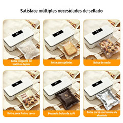 ⏰ ¡50% de descuento! ⚡✨ Sellador de Bolsas Multiusos | USB-C Recargable, 8 Ajustes de Calor y Almacén Magnético, Apto para todo tipo de bolsas 🥗