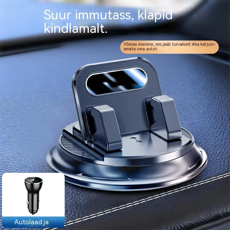 🎯 50% SOODUSTUST KÕIGILE TOOTETELE! Pööratav telefonihoidik – turvaline armatuurlauale kinnitatav, hea haarduvusega kumm 🧭🔄 【Kvaliteet garanteeritud】