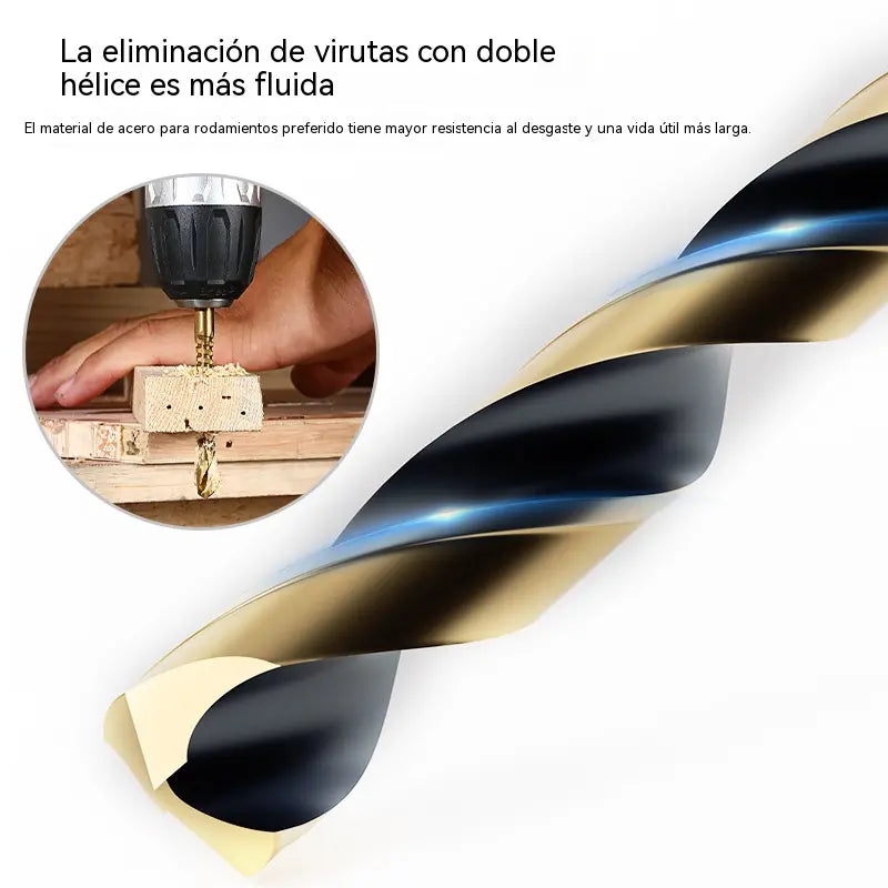 🔥¡Herramienta de alta eficiencia preferida por artesanos veteranos! Juego de 99 brocas con revestimiento de titanio.
