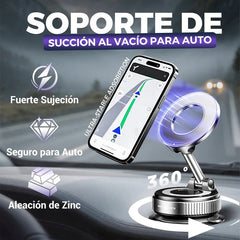 🔥 ¡OFERTA RELÁMPAGO! 🔥 📱 Soporte Magnético 360° para Móvil – ¡Manos libres en cualquier lugar! 🚗 Súper adherencia • Rotación completa • Instalación en segundos