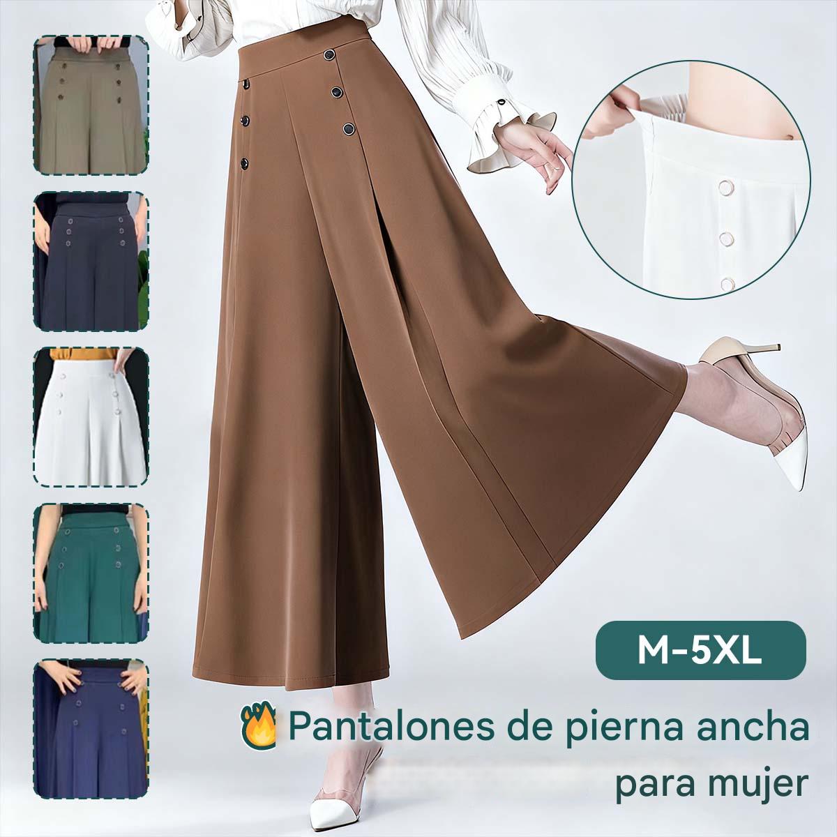 💥Pantalón/falda de pierna ancha para mujer