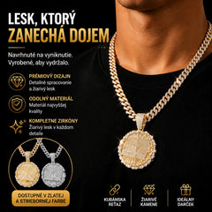 📢📢 50% zľava! ✨ Trblietavý kubánsky prívesok s retiazkou | Okamžite pozdvihnite svoj štýl 💎