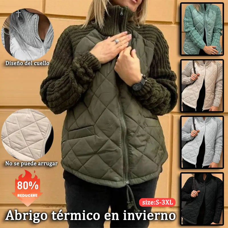 📢📢50% de descuento🔥【S~3XL】Cárdigan patchwork para mujer, otoño