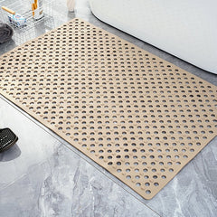🔥🚿Alfombrilla de baño gruesa, absorbente y antideslizante, con ventosas y diseño calado.