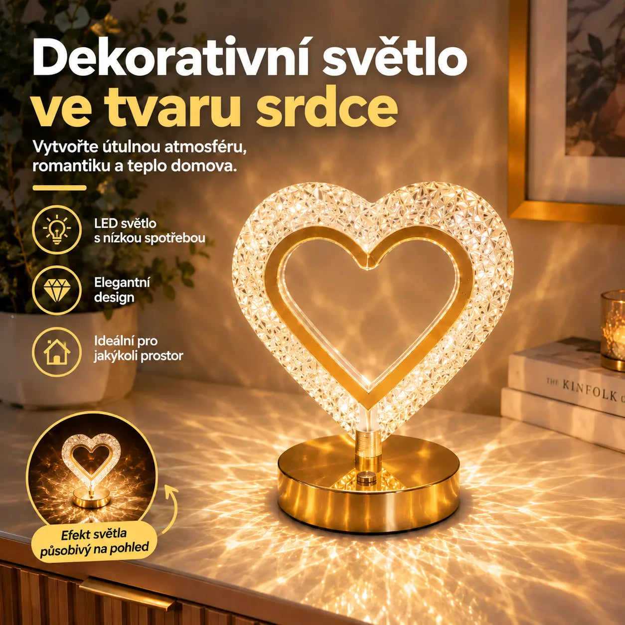 📢📢 Sleva 50 %! ✨ Skleněné noční světlo s geometrickým designem: dotykové ovládání, 3 barvy, nabíjení přes USB, 🏠 útulné osvětlení do ložnice.