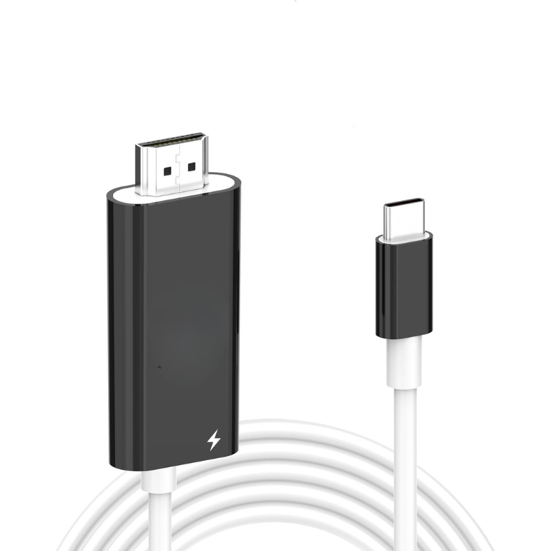 ✈️🔌(4K60Hz) Cable USB-C a HDMI portátil — compatible con teléfonos móviles, ordenadores y consolas de juegos portátiles, conectar y usar ⚡
