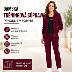 🌸 Elegancia a absolútne pohodlie! Elegantná 3-dielna tepláková súprava pre ženy (bunda na zips + tričko + nohavice / Veľkosti: M-6XL)! ✨