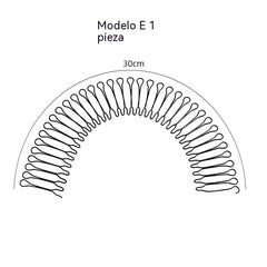 【Juego de 6 piezas】Peineta para cabello rebelde con agarre invisible y flexible