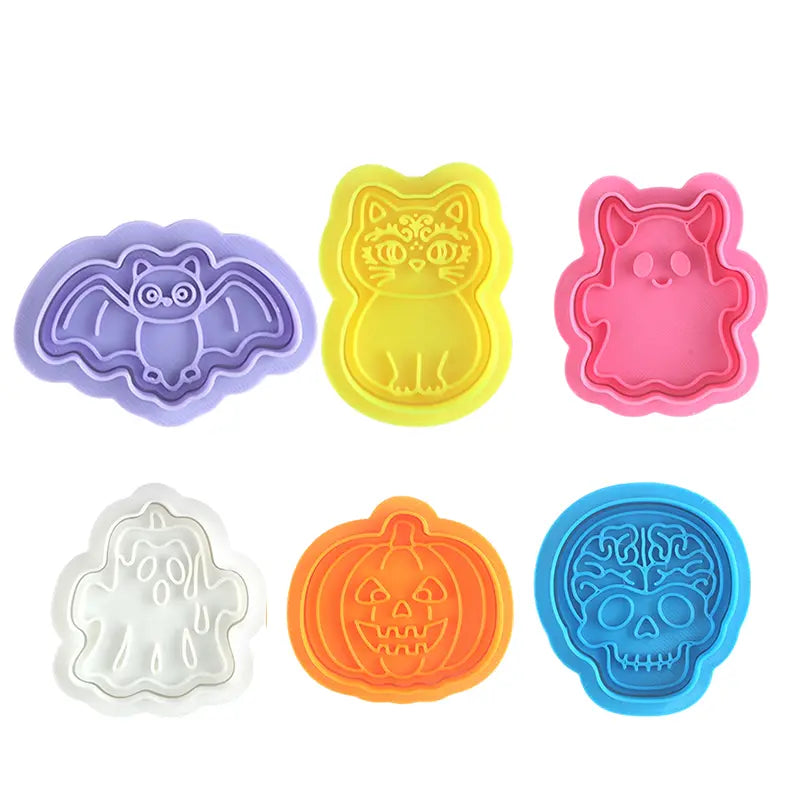 🔥6 piezas 👻 Cortador de galletas de Halloween: perfecto para galletas, pasteles y decoraciones únicas 🎯