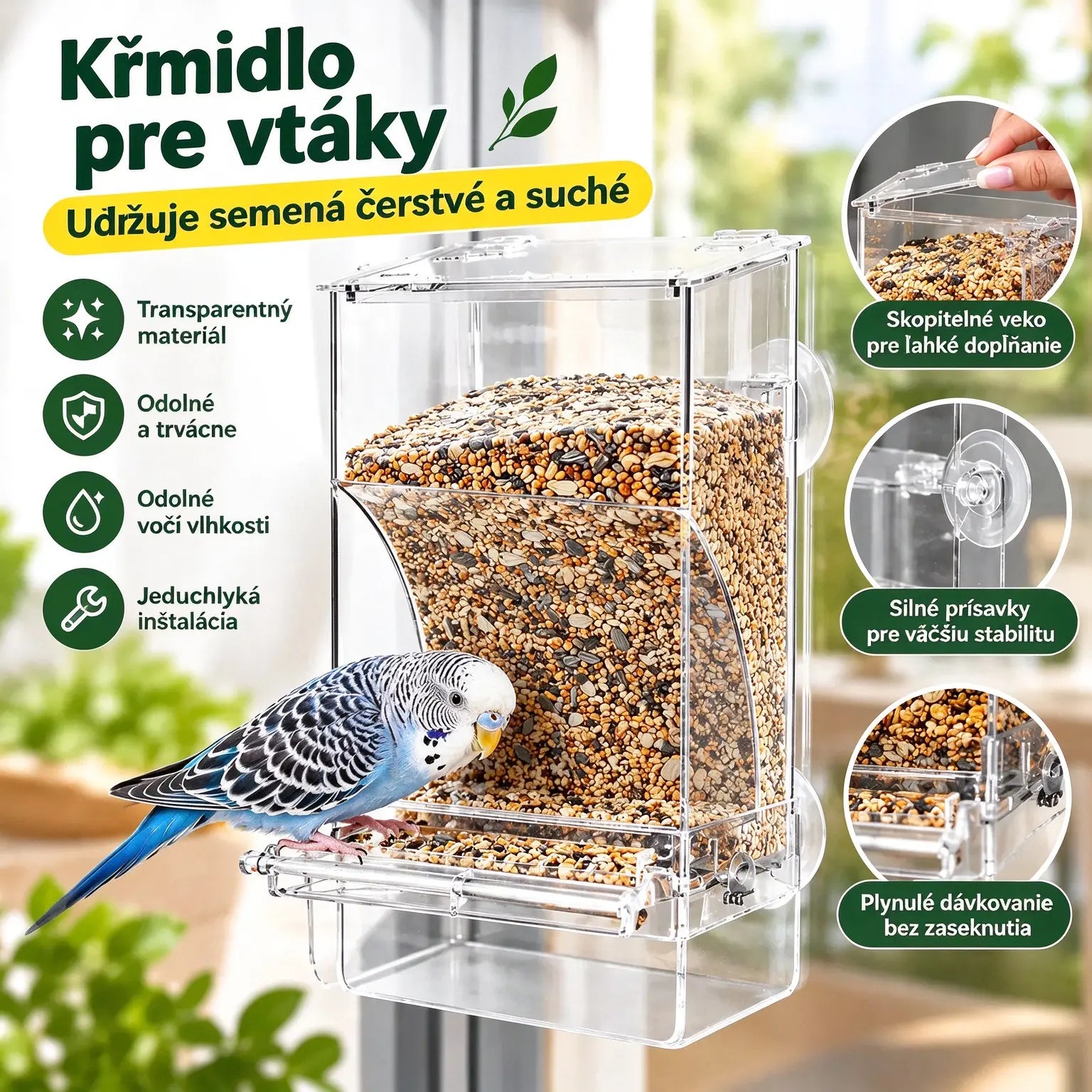 🐦Automatické kŕmidlo pre vtáky