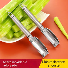 🔥Compre 1 y obtenga 1 gratis（2 piezas）Pelador multifuncional de acero inoxidable con ancho de pelado ajustable