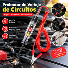 🚗⚡Pulverizador de circuito de automóvil 6-24V Bolígrafo de voltaje de automóvil
