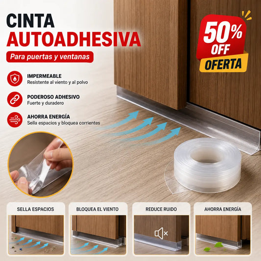 【45mm*5m】🚪 Tira de sellado inferior de puerta de PVC – Antipolvo y anticorriente de aire
