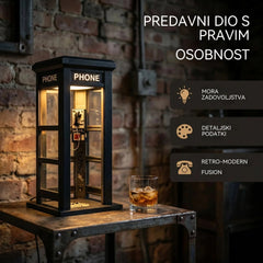 ✨⏰ Ambijentalna rasvjeta u obliku retro telefonske govornice u ograničenom izdanju: Nostalgičan dizajn koji stvara toplu i privlačnu atmosferu.💡📞