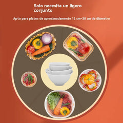 🔥【Paquete múltiple de 100 unidades】Tapa de frescura desechable de grado alimenticio,Protección de alimentos rápida y sencilla
