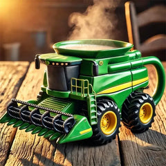 🚛☕ Taza 3D con forma de vehículo – Interior de acero inoxidable, regalo creativo para amantes de la mecánica ✨🔧