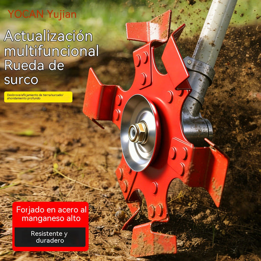 💥Ruedas de zanja de acero al manganeso de alta dureza, adecuadas para zanjar y cortar césped [modificación de cortadora de césped]