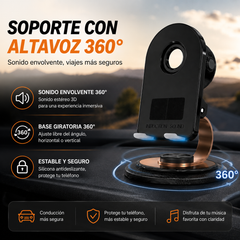 🔥📢 ¡50% de DESCUENTO! Altavoz Bluetooth 5 en 1 con carga inalámbrica y soporte ajustable para teléfono 🎶⚡