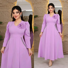 🔥🔥【S-5XL】【40-120kg】🥰 👗Nuevo vestido de moda otoño e invierno 2025 con estampado grande
