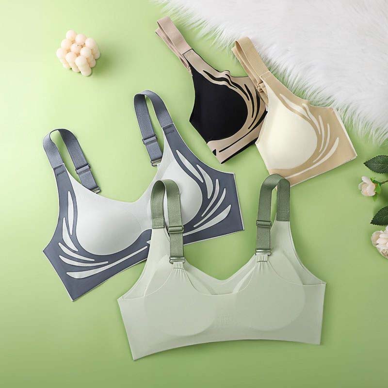 😍【Paquete de 3】Sujetador de una pieza sin aros para mujer❤️【40-85 kg】
