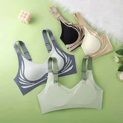 😍【Paquete de 3】Sujetador de una pieza sin aros para mujer❤️【40-85 kg】