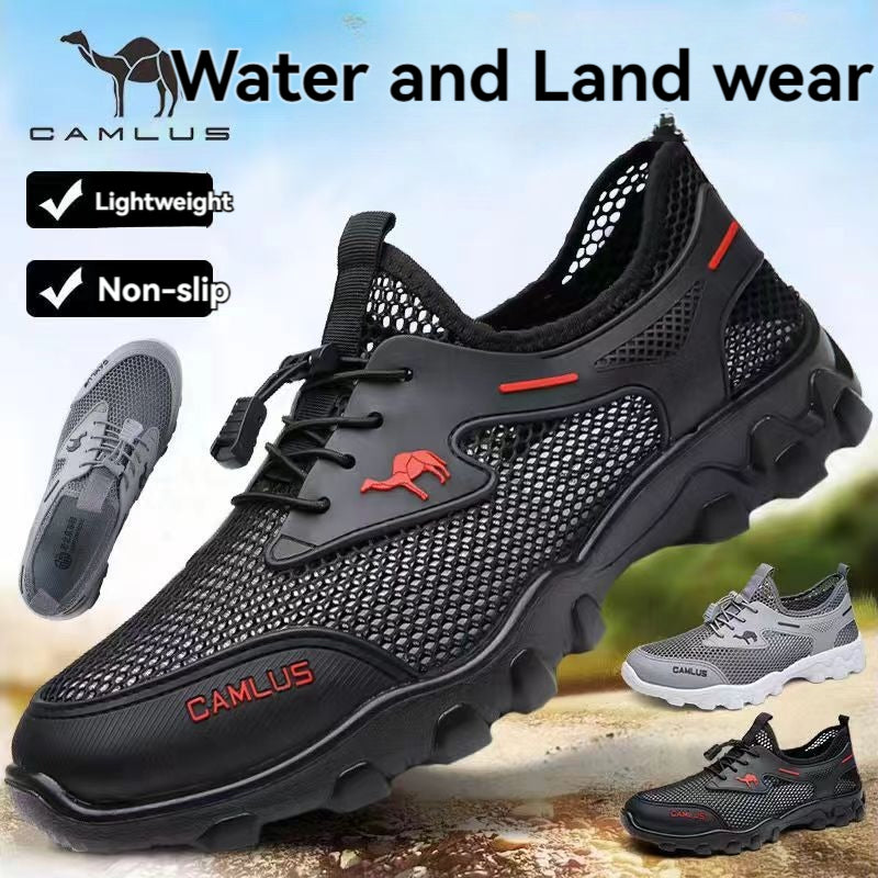 【38-46】2025 nuevos zapatos de senderismo al aire libre zapatillas informales antideslizantes resistentes al desgaste y transpirables
