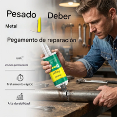 【Juego de 3 piezas】🔥¡50% de descuento por tiempo limitado! 🛠️Pegamento reparador de metal AB de alta resistencia
