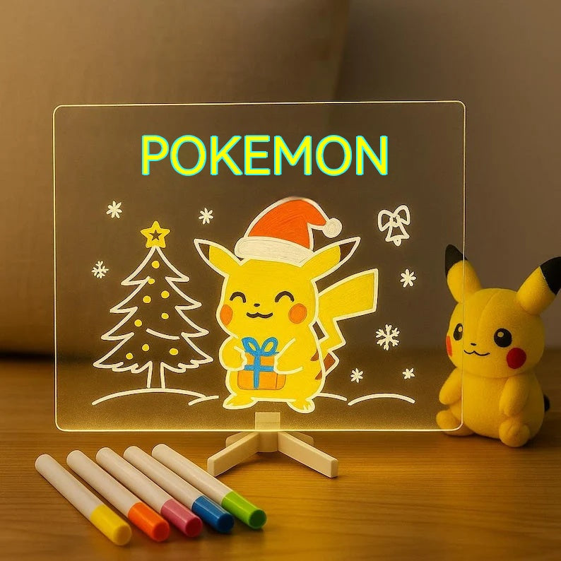 Pizarra fluorescente acrílica borrable para niños, ideal para hacer grafitis.