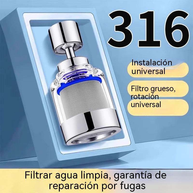 【2 por 25 euros】💦👍🏻Filtro purificador de agua para grifo de acero inoxidable