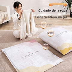 Bolsas de compresión al vacío para guardar ropa y ropa de cama.