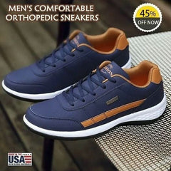 ✨【38-48】2025 nuevas zapatillas de deporte de cuero cómodas para hombre